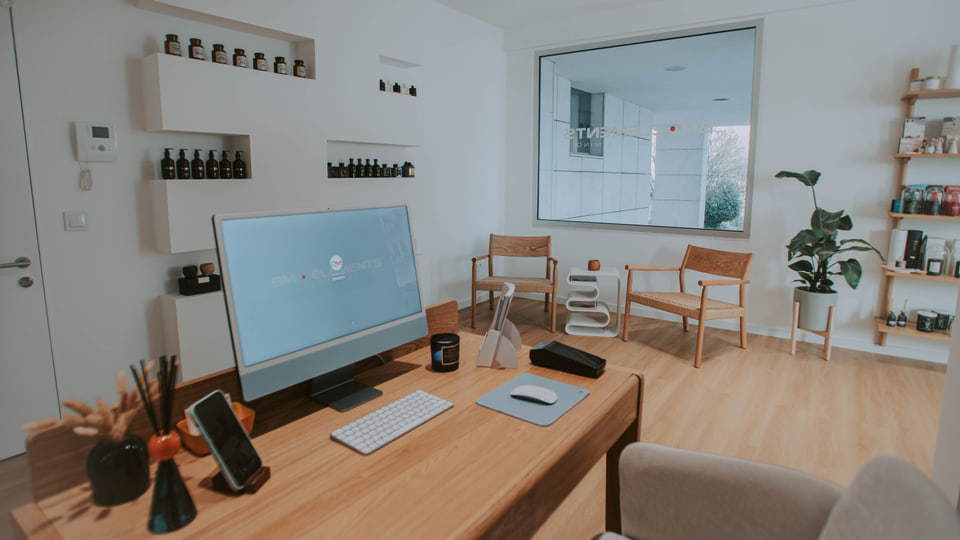 Consultation desk and product display